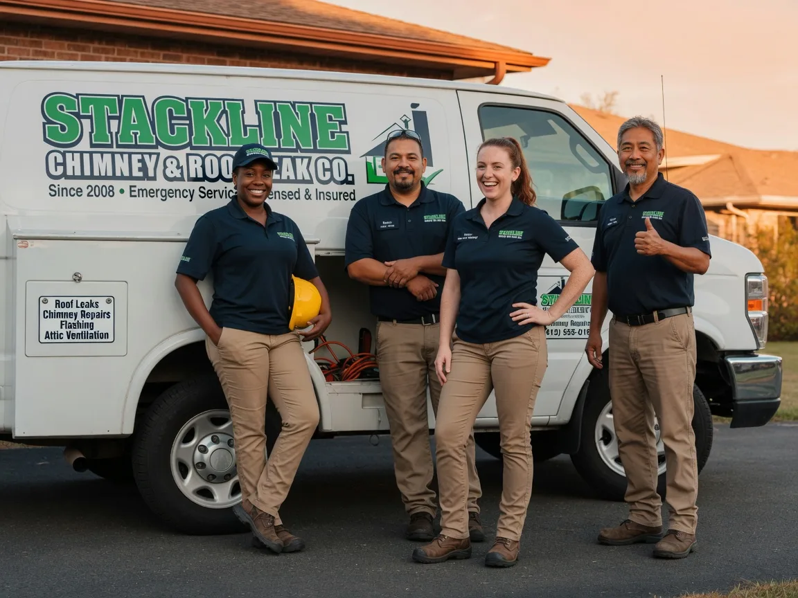 Chimney flashing repair company in Bedias, TX